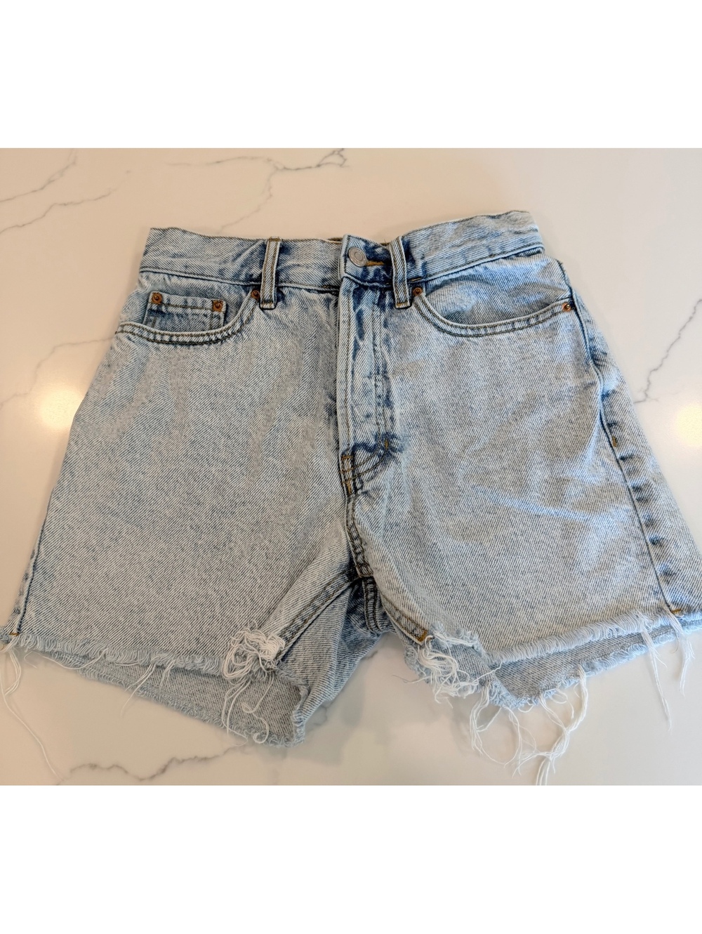 Pacsun Cut Offs Shorts Light Wash Size 24 90s Girlfriend